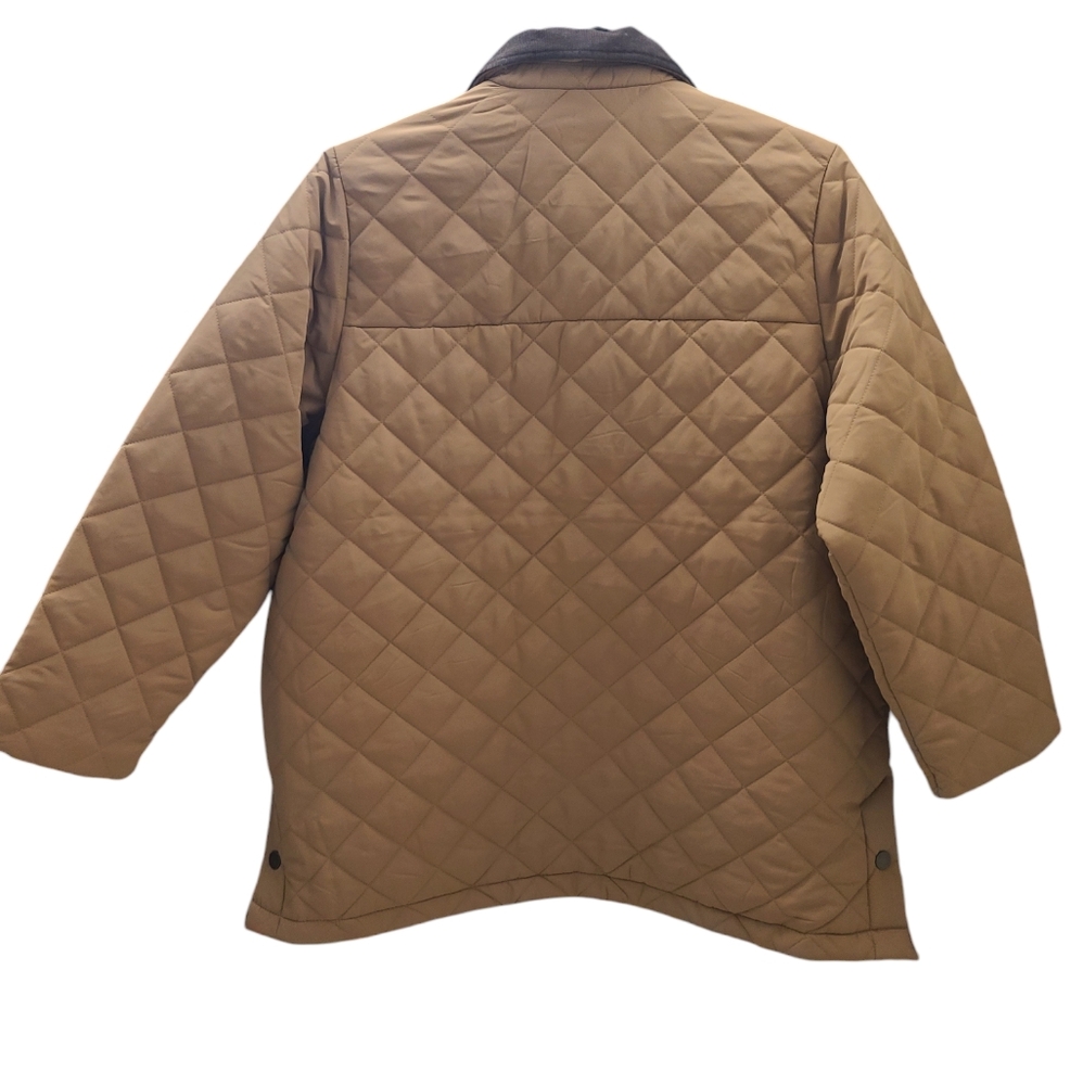 Time & Tru Women's Plus Quilted Barn Coat Jacket Size 1X - Picture 3 of 5